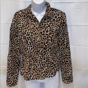 Jones New York Animal print blouse